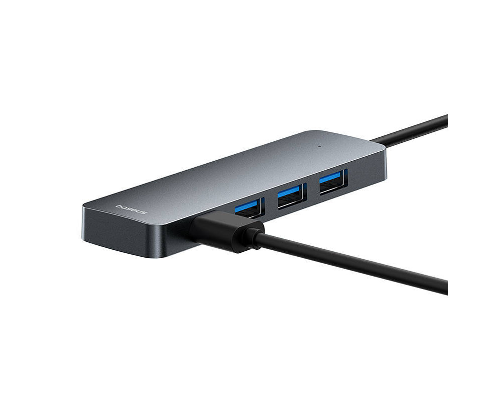 USB хъб Baseus 4 в 1 UltraJoy Lite USB-А към USB 3.0, 15 см B0005280B811-00 - сив 5