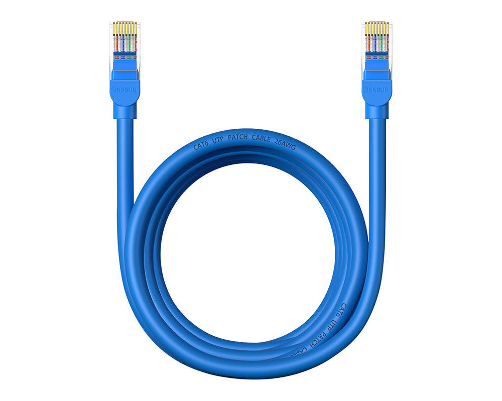 Мрежов кабел Baseus RJ45, Cat.6, 3 м B00133204311-03 - син 3