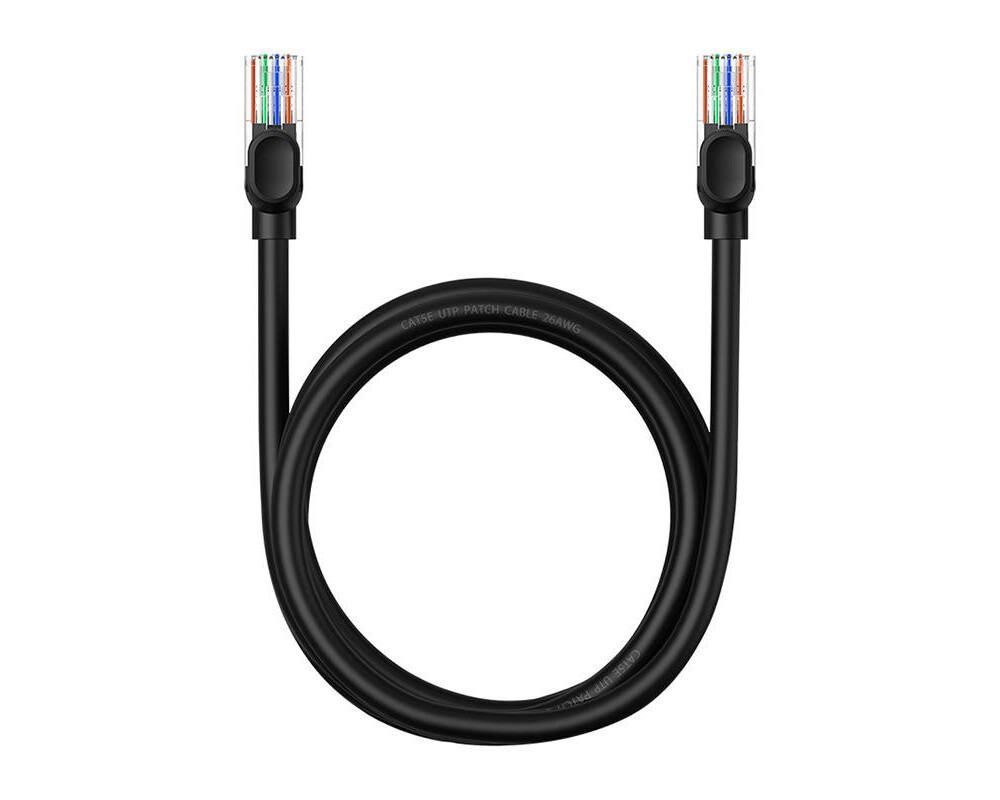 Мрежов кабел Baseus RJ45, Cat.5, 1,5 м B00133206111-02 - черен 8