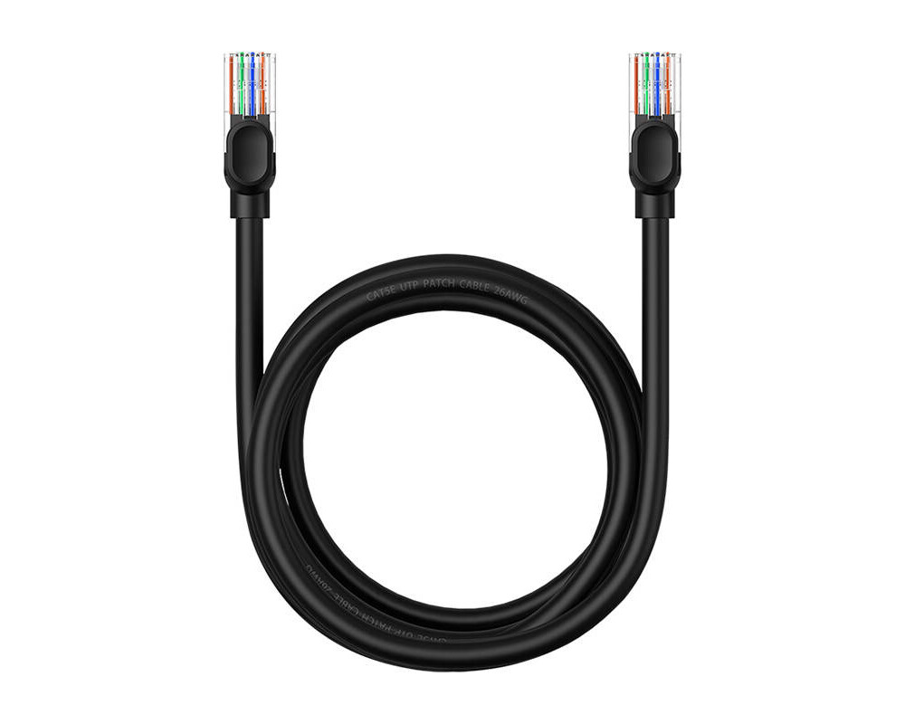 Мрежов кабел Baseus RJ45, Cat.5, 2 м B00133206111-03 - черен 2