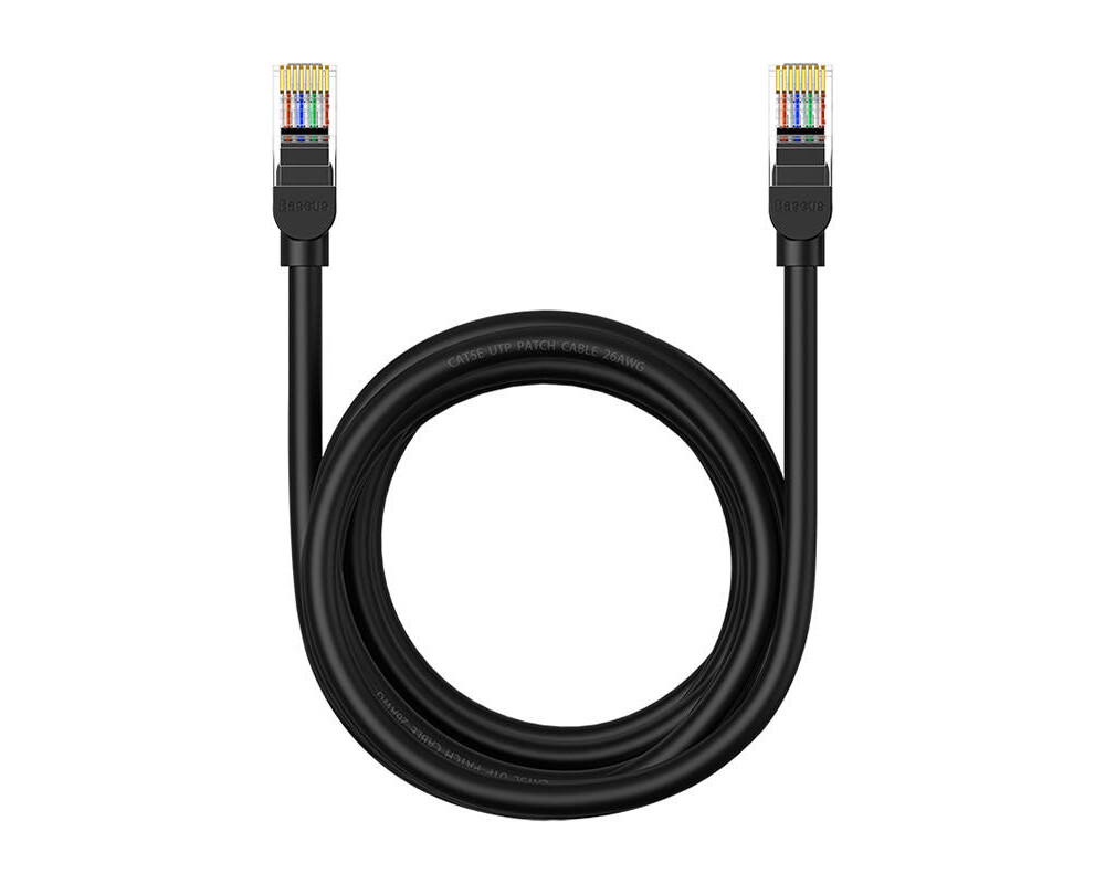 Мрежов кабел Baseus RJ45, Cat.5, 3 м B00133206111-04 - черен 3