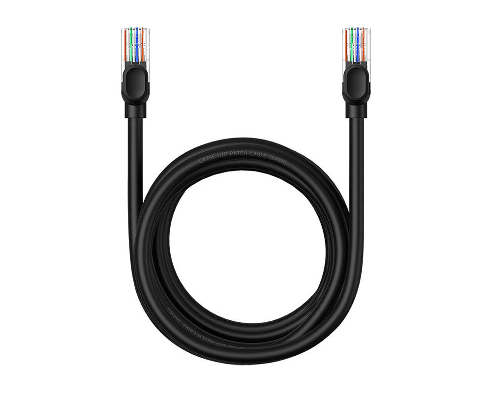 Мрежов кабел Baseus RJ45, Cat.5, 3 м B00133206111-04 - черен 2