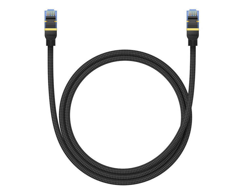 Мрежов кабел Baseus RJ45, Cat.7, 10Gbps, 1 м B0013320B111-01 - черен 2