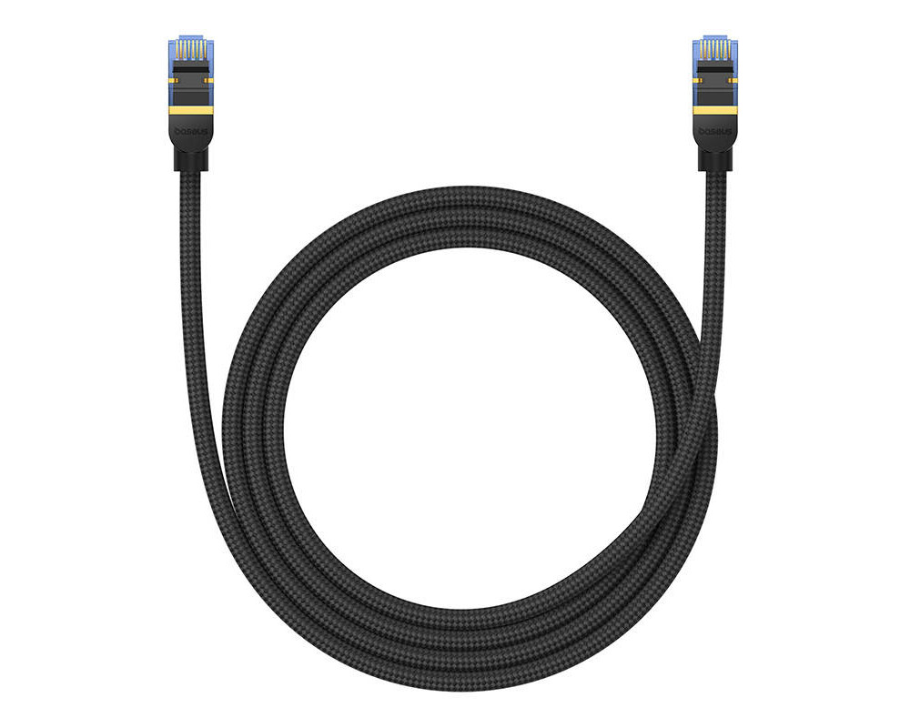 Мрежов кабел Baseus RJ45, Cat.7, 10Gbps, 1,5 м B0013320B111-02 - черен 2