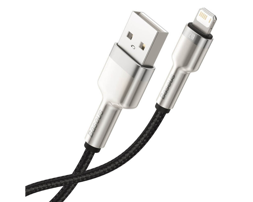 Кабел Baseus Cafule Metal Series USB-A към Lightning, 1м CALJK-A01 2