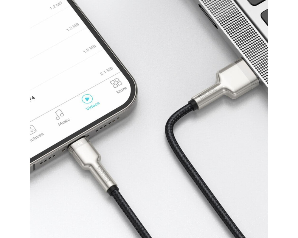 Кабел Baseus Cafule Metal Series USB-A към Lightning, 1м CALJK-A01 7