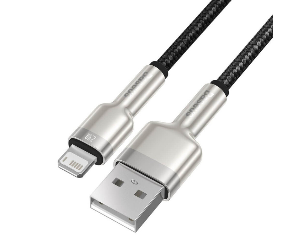 Кабел Baseus Cafule Metal Series USB-A към Lightning, 1м CALJK-A01 6