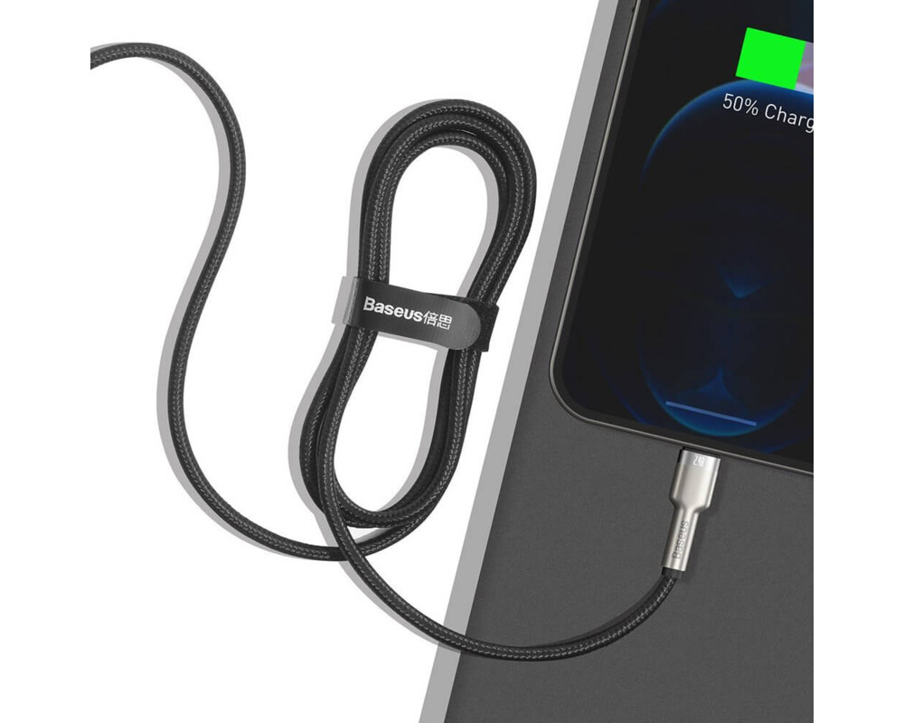Кабел Baseus Cafule Metal Series USB-A към Lightning, 1м CALJK-A01 4