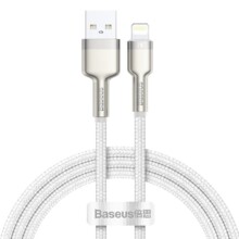  Baseus Cafule Metal Series USB-A към Lightning, 2м CALJK-B02 - бял 705076 CALJK-B02 на топ цена - PIC.bg
