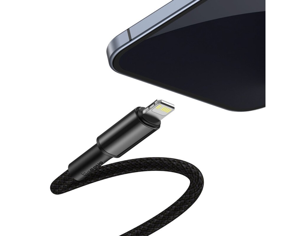 Кабел Baseus High Density USB Type-C към Lightning PD 20W, 2м CATLGD-A01 - черен 2