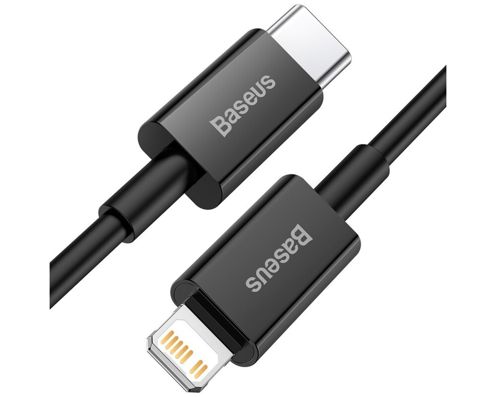 Кабел Кабел Baseus Superior USB Type C към Lightning 20W 1м CATLYS-A01 - черен 2