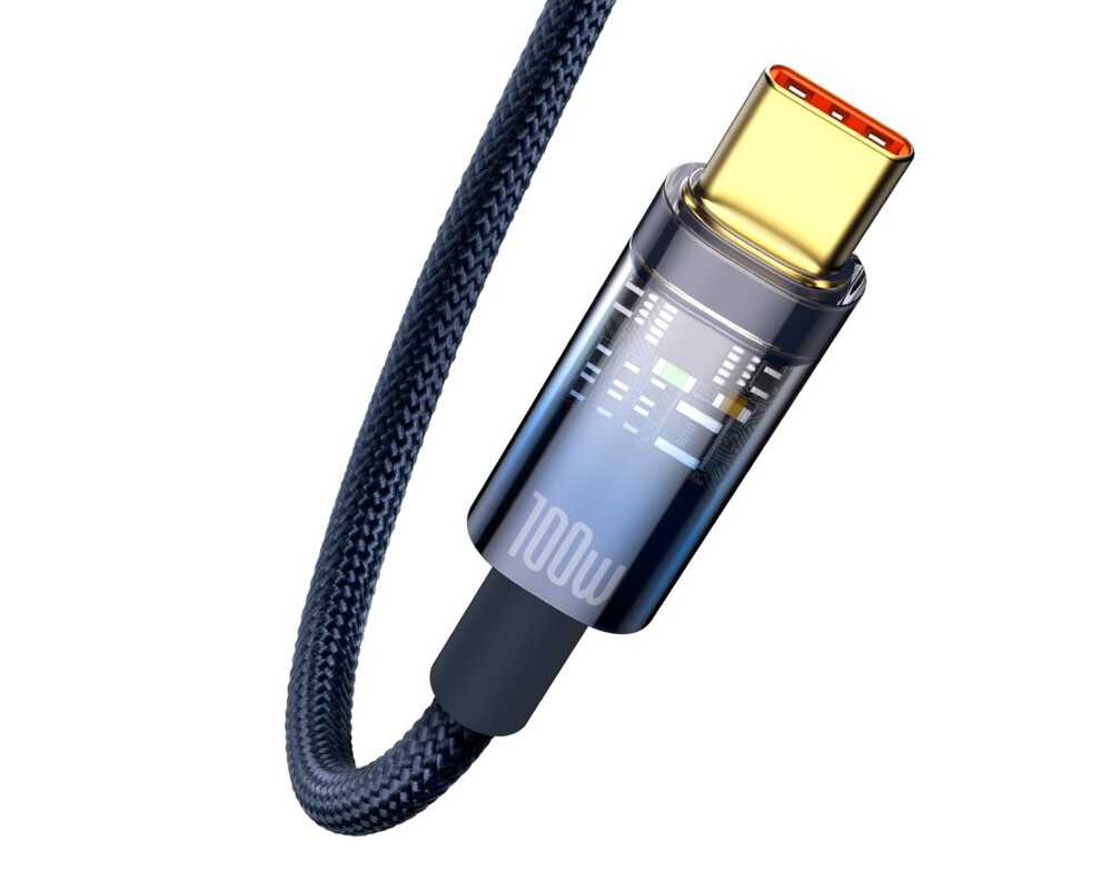 Кабел Baseus CATS000203 USB към USB Type C 100W 1м - син 6