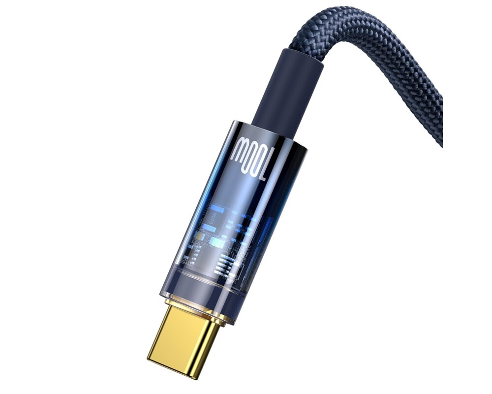 Кабел Baseus CATS000203 USB към USB Type C 100W 1м - син 3