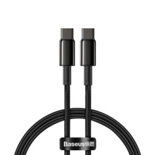  Baseus Tungsten Gold USB Type-C към USB Type-C, 2м, черен 705083 CATWJ-A01 на топ цена - PIC.bg