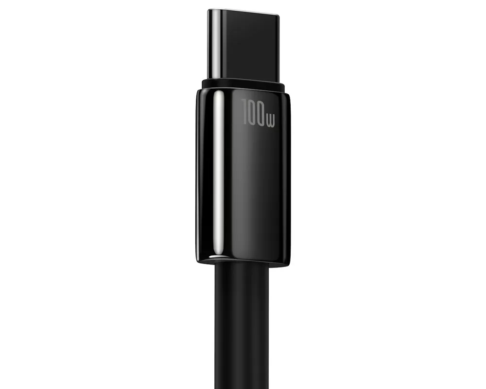 Кабел Baseus Tungsten Gold 100W USB-A към USB-C 1м CAWJ000001 - черен 7
