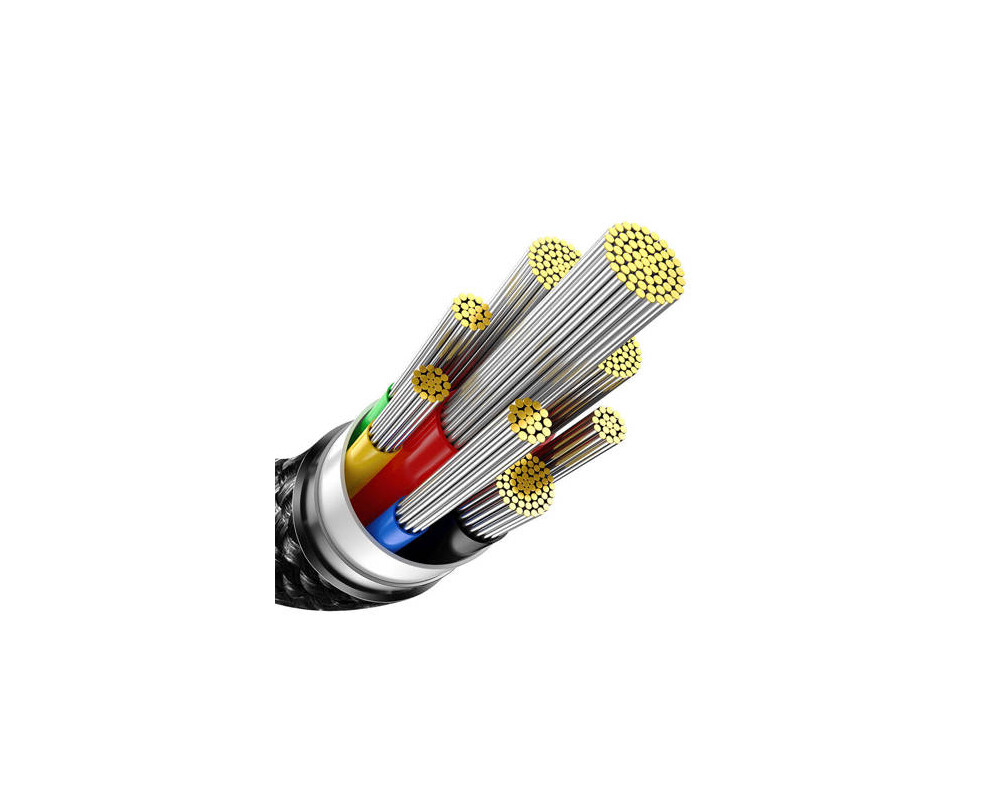 Кабел Baseus Tungsten Gold 240W USB-C към USB-C 1м CAWJ040001 - черен 5