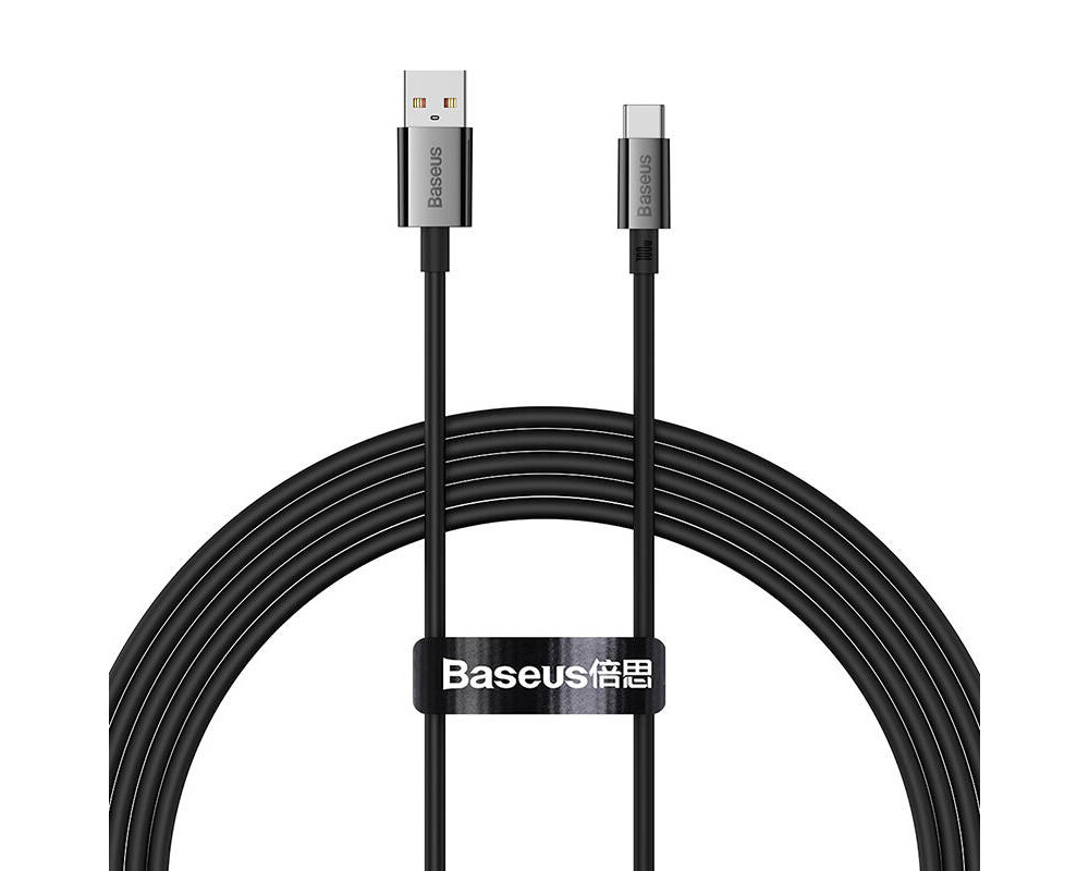 Кабел Baseus Superior USB към USB-C 100W 1м P10320102114-00 - черен 2