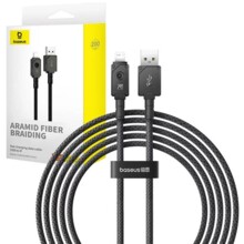  Baseus Unbreakable Series USB към Lightning 2.4A 2м P10355802111-01 - черен 705097 P10355802111-01 на топ цена - PIC.bg