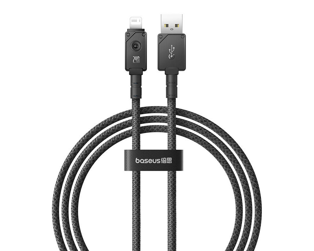 Кабел Baseus Unbreakable Series USB към Lightning 2.4A 2м P10355802111-01 - черен 2
