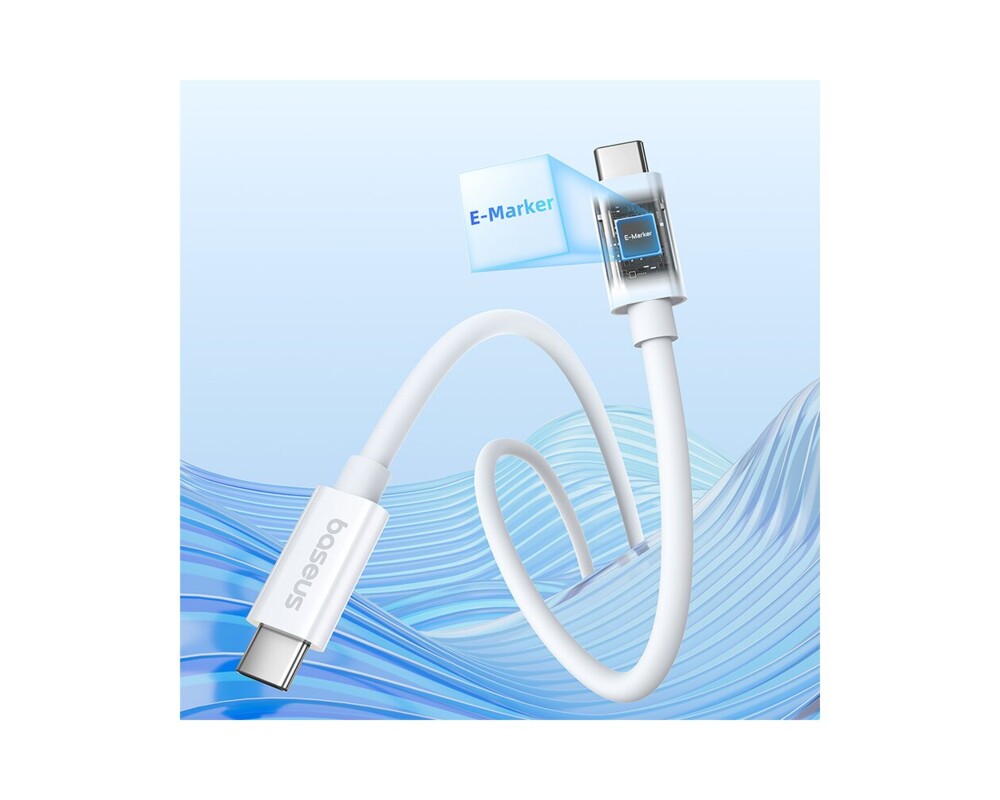Кабел Кабел Baseus Superior Series 2 USB4 USB-C към USB-C кабел, 240W, 1m P10365200211-02 - бял 6