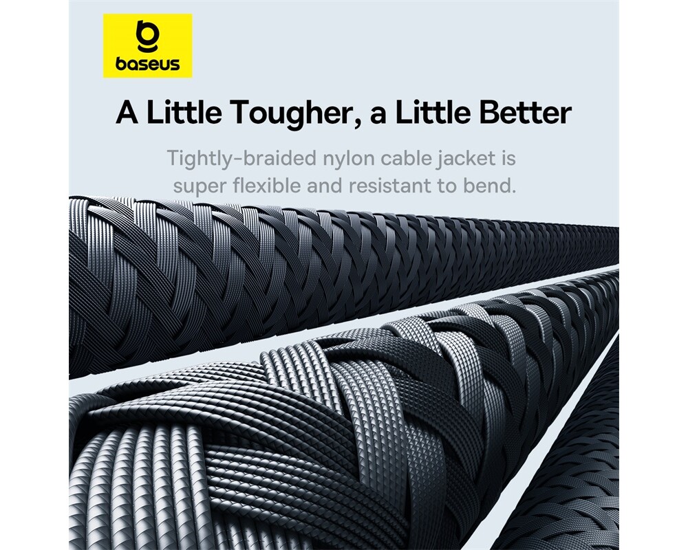 Кабел Кабел Baseus Dynamic 3 Series Type-C към Type-C 100W 1м P10367000111-00 - черен 9