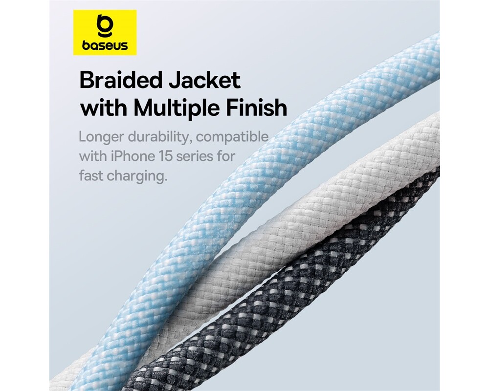 Кабел Кабел Baseus Dynamic 3 Series Type-C към Type-C 100W 1м P10367000111-00 - черен 10