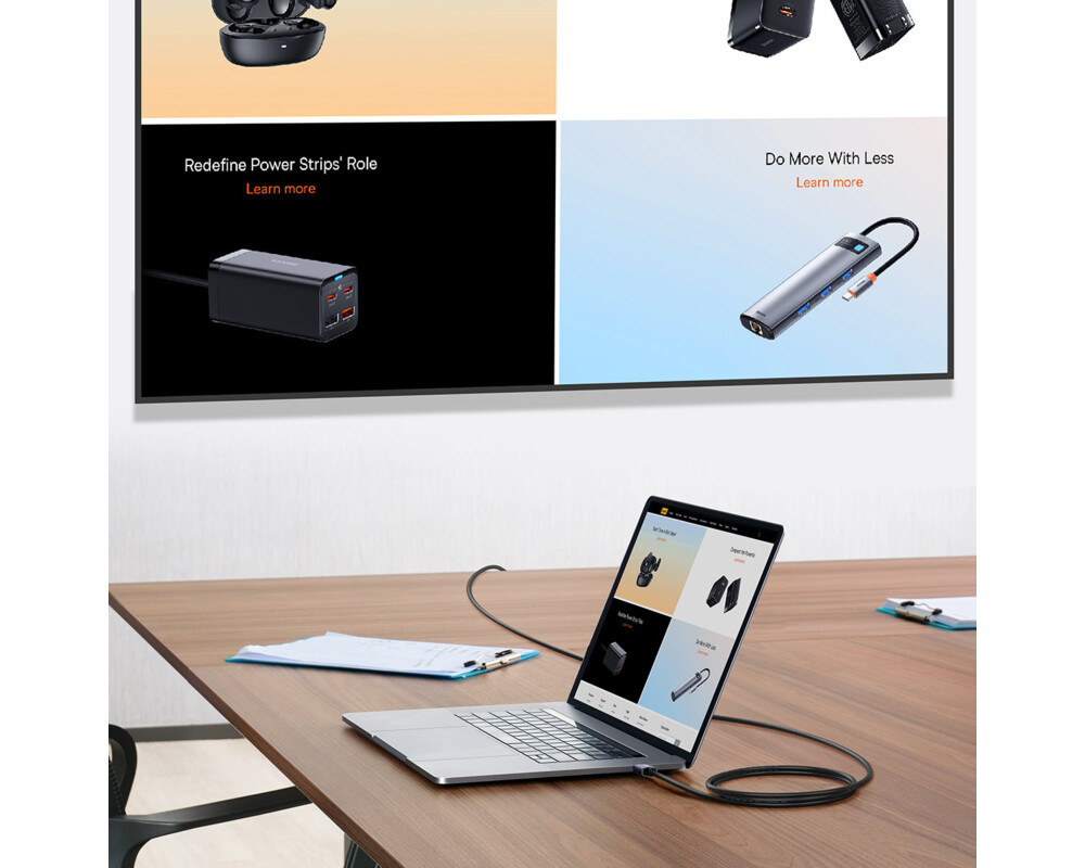 Кабел Кабел Baseus High Definition Series HDMI 2.0, 4K, 60Hz, 1.5m, WKGQ020101 - черен 5