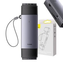  Baseus Lite Series USB-A & Type-C към SD/TF Card Reader WKQX060113 - сив 705107 WKQX060113 на топ цена - PIC.bg
