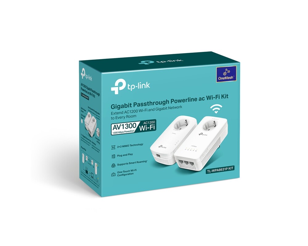 Powerline адаптер PowerLine адаптер TP-Link TL-WPA8631P WiFi Kit 12