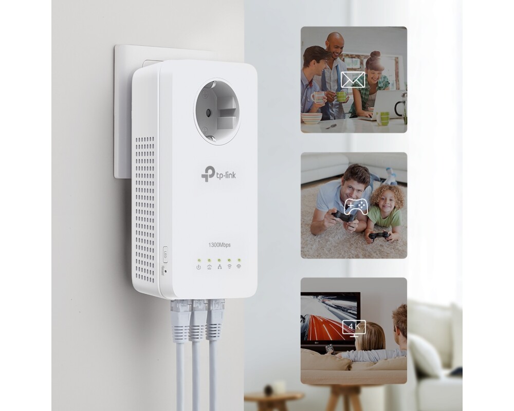 Powerline адаптер PowerLine адаптер TP-Link TL-WPA8631P WiFi Kit 11
