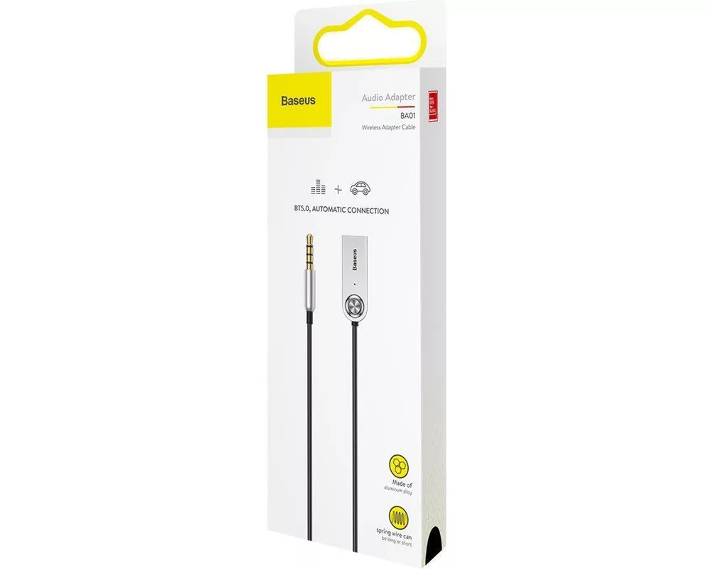 Адаптери Baseus Bluetooth Aux Jack 3.5mm за кола, черен 4