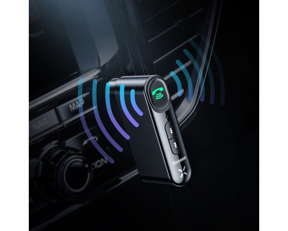 Адаптери Baseus Qiyin Bluetooth AUX мини жак за кола WXQY010001 - черен 4