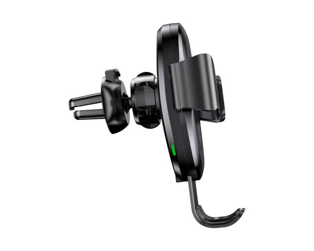 Стойка с безжично зареждане Baseus Gravity Car Mount Phone Bracket Air Vent Holder + Qi Charger WXYL-01 - черна 2