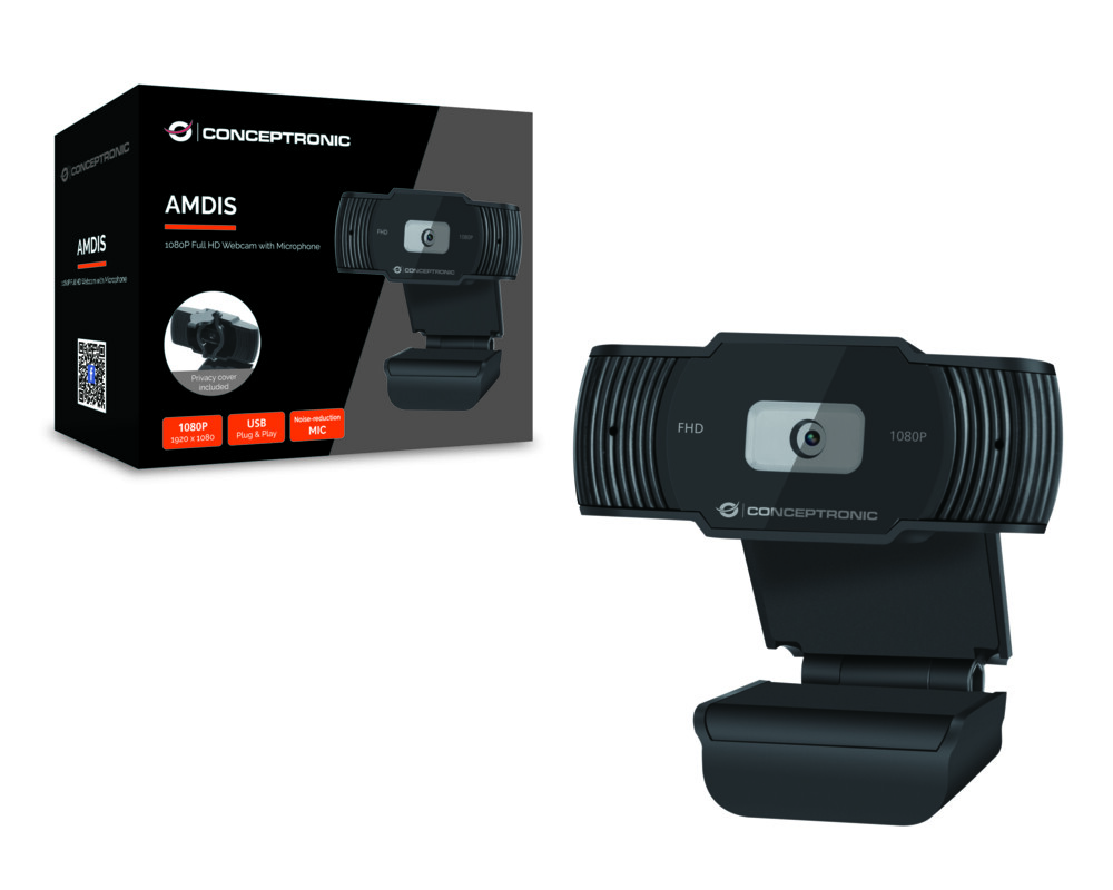 Уеб камера Conceptronic AMDIS04B FHD с микрофон 2