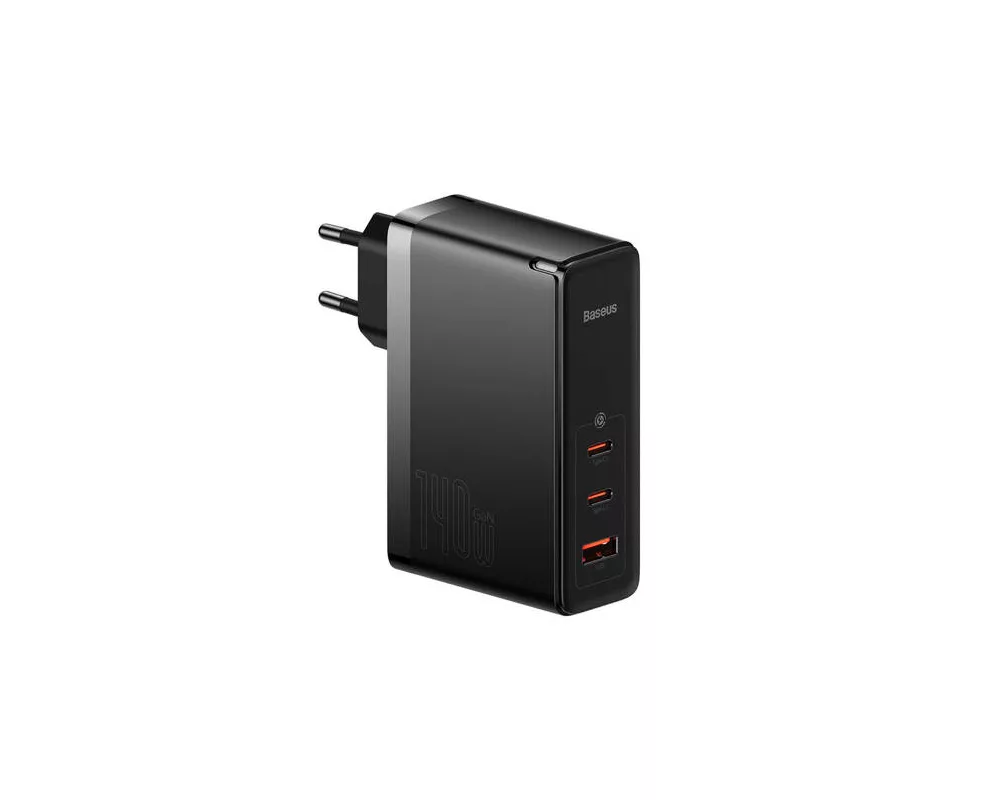 Зарядно Baseus GaN5 Pro fast charger 2xUSB-C+USB 140W CCGP100201 - черно 2