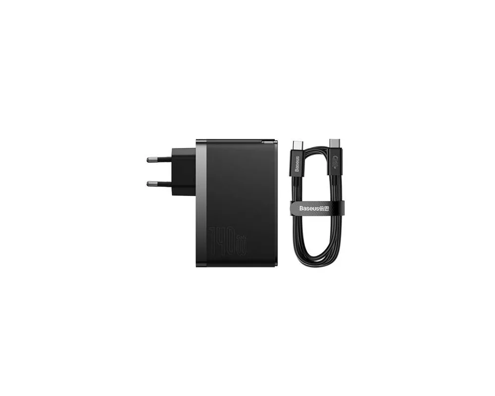 Зарядно Baseus GaN5 Pro fast charger 2xUSB-C+USB 140W CCGP100201 - черно 4