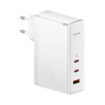 <span>Зарядно</span> Baseus GaN5 Pro fast charger 2xUSB-C+USB 140W CCGP100202 - бял <span class='catalog-num-in-name'>CCGP100202</span> - 