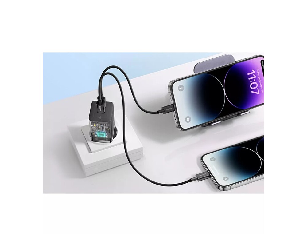Зарядно Baseus GaN5 Pro 2xUSB-C 40W CCGP180101 - черно 6