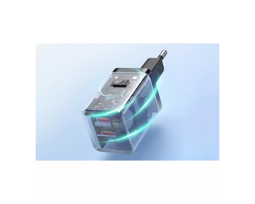Зарядно Baseus GaN5 Pro 2xUSB-C 40W CCGP180101 - черно 8