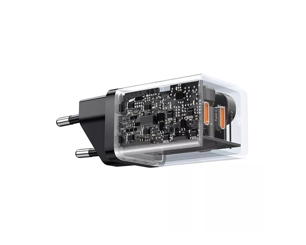 Зарядно Baseus GaN5 Pro 2xUSB-C 40W CCGP180101 - черно 5