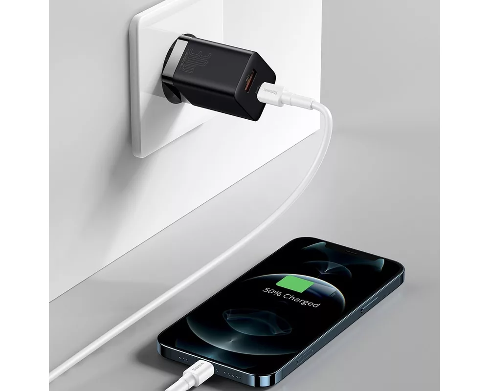 Зарядно Baseus Super Pro USB-A към USB-C 30W CCSUPP-E02 - бяло 8