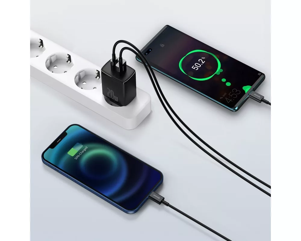 Зарядно Baseus USB към USB Type C 20W 3A Quick Charge 3.0 CCXJ-B01 - черно 7