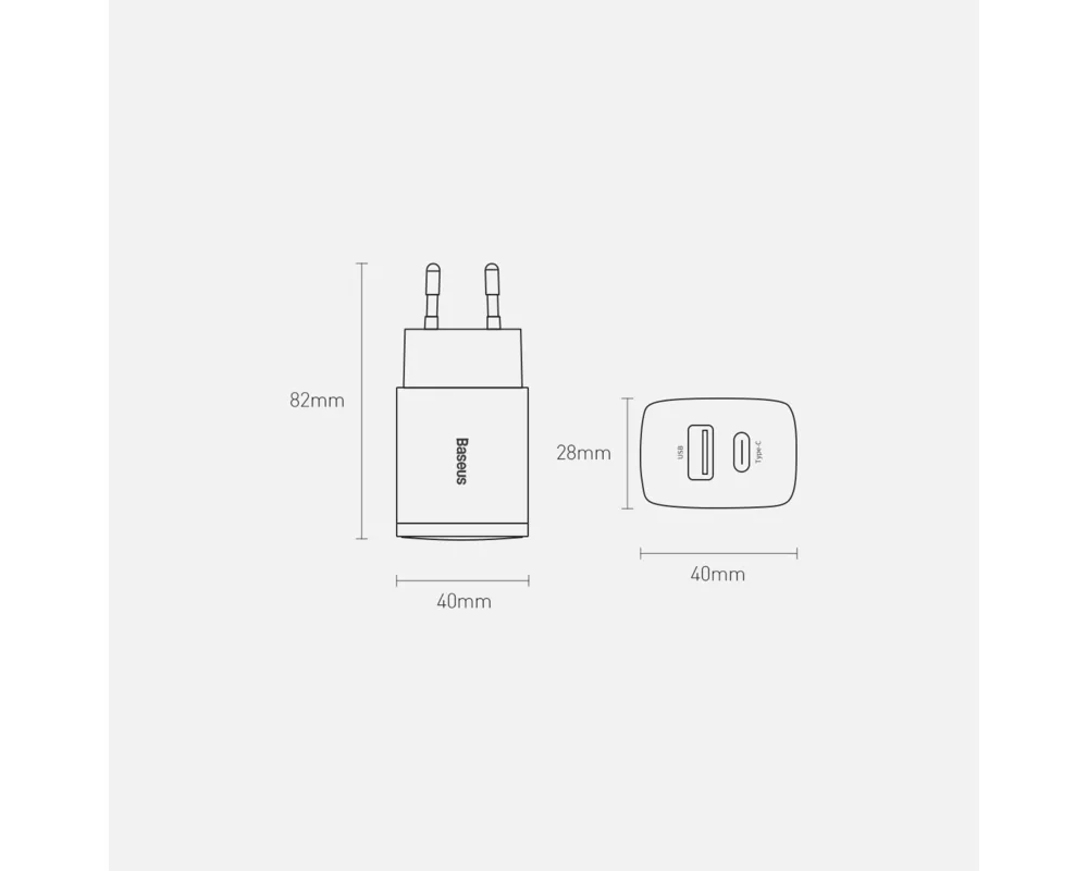 Зарядно Baseus USB към USB Type C 20W 3A Quick Charge 3.0 CCXJ-B01 - черно 9