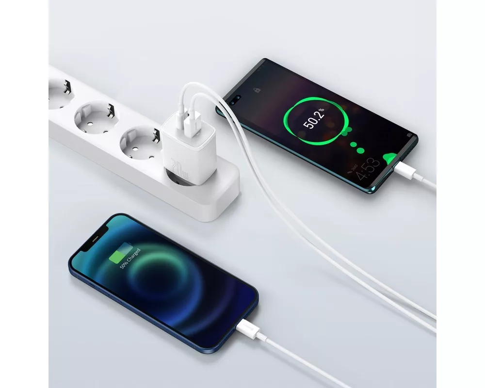 Зарядно Baseus USB към USB Type C 20W 3A Quick Charge 3.0 CCXJ-B02 - бяло 8