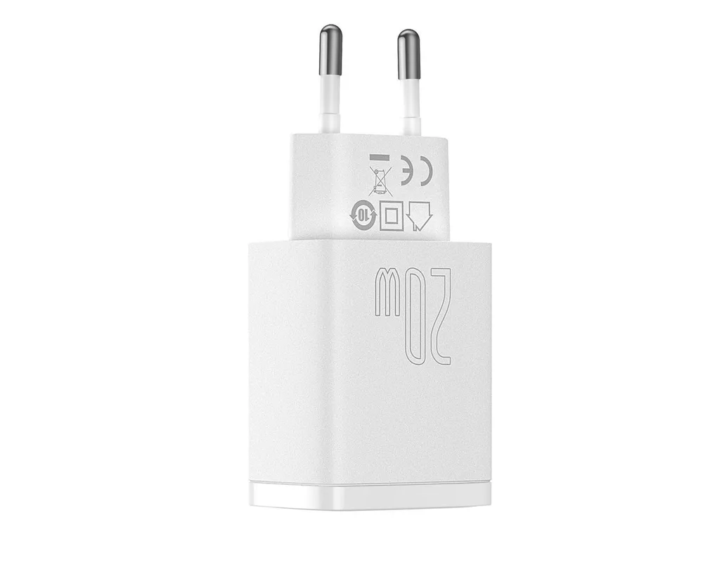 Зарядно Baseus USB към USB Type C 20W 3A Quick Charge 3.0 CCXJ-B02 - бяло 3