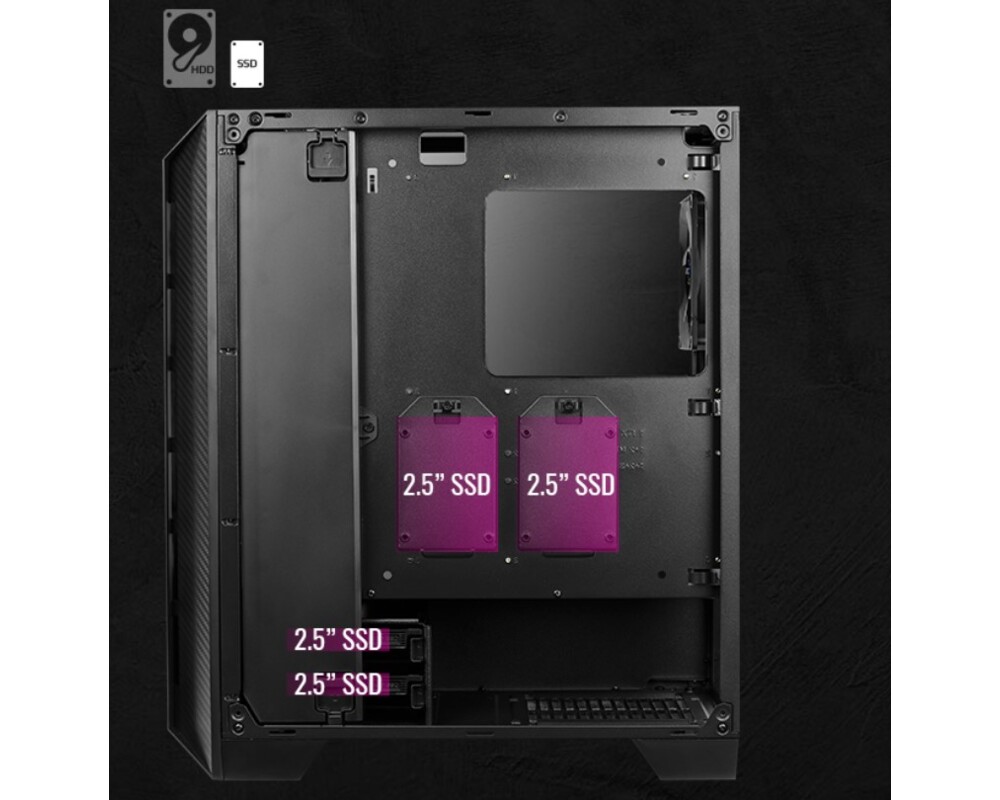 Кутия Aerocool Cylon Pro RGB прозрачен панел от закалено стъкло CYLON-PRO-G-WT-V2 - бяла 11