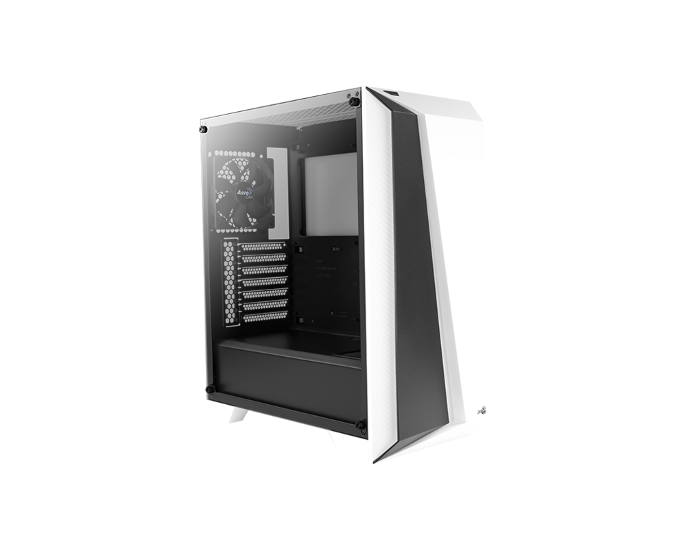 Кутия Aerocool Cylon Pro RGB прозрачен панел от закалено стъкло CYLON-PRO-G-WT-V2 - бяла 4