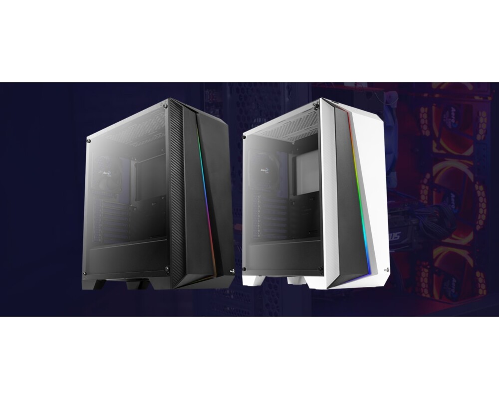 Кутия Aerocool Cylon Pro RGB прозрачен панел от закалено стъкло CYLON-PRO-G-WT-V2 - бяла 19