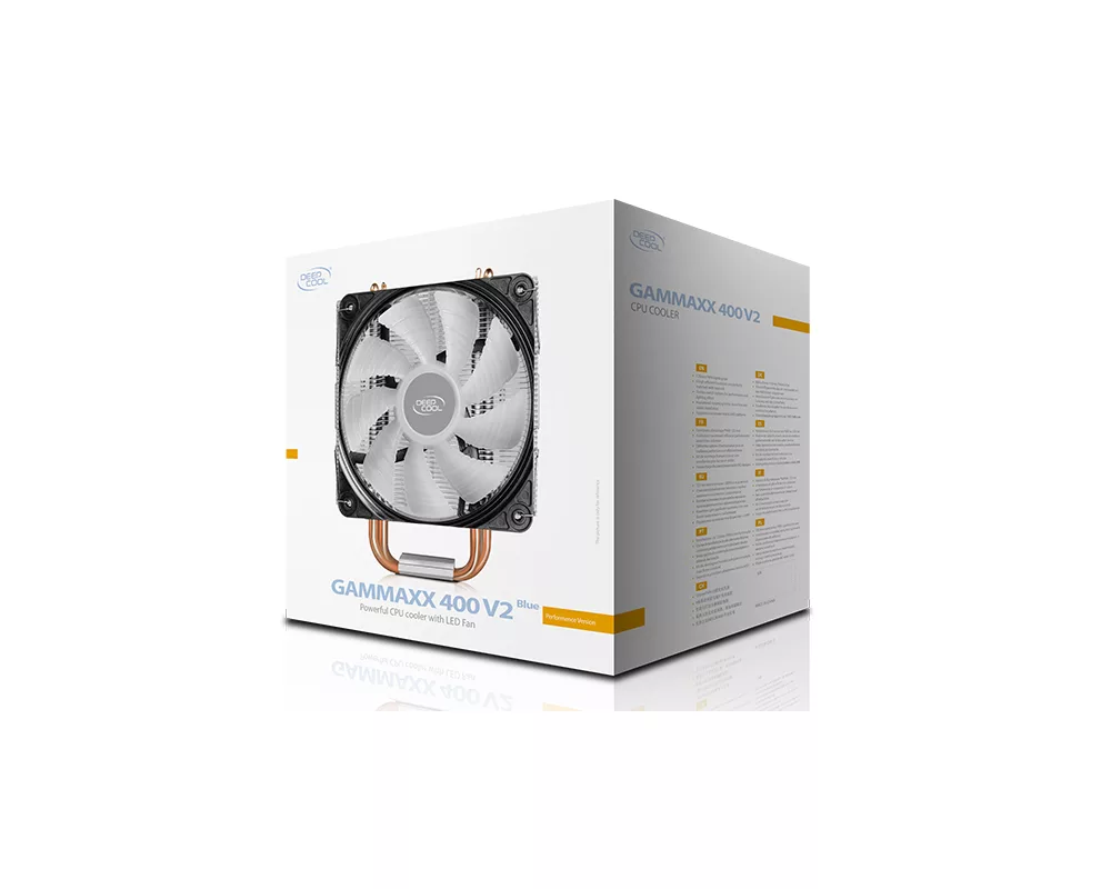 Охладител за процесор DeepCool Gammaxx 400 V2 DP-MCH4-GMX400V2-BL син LED 5