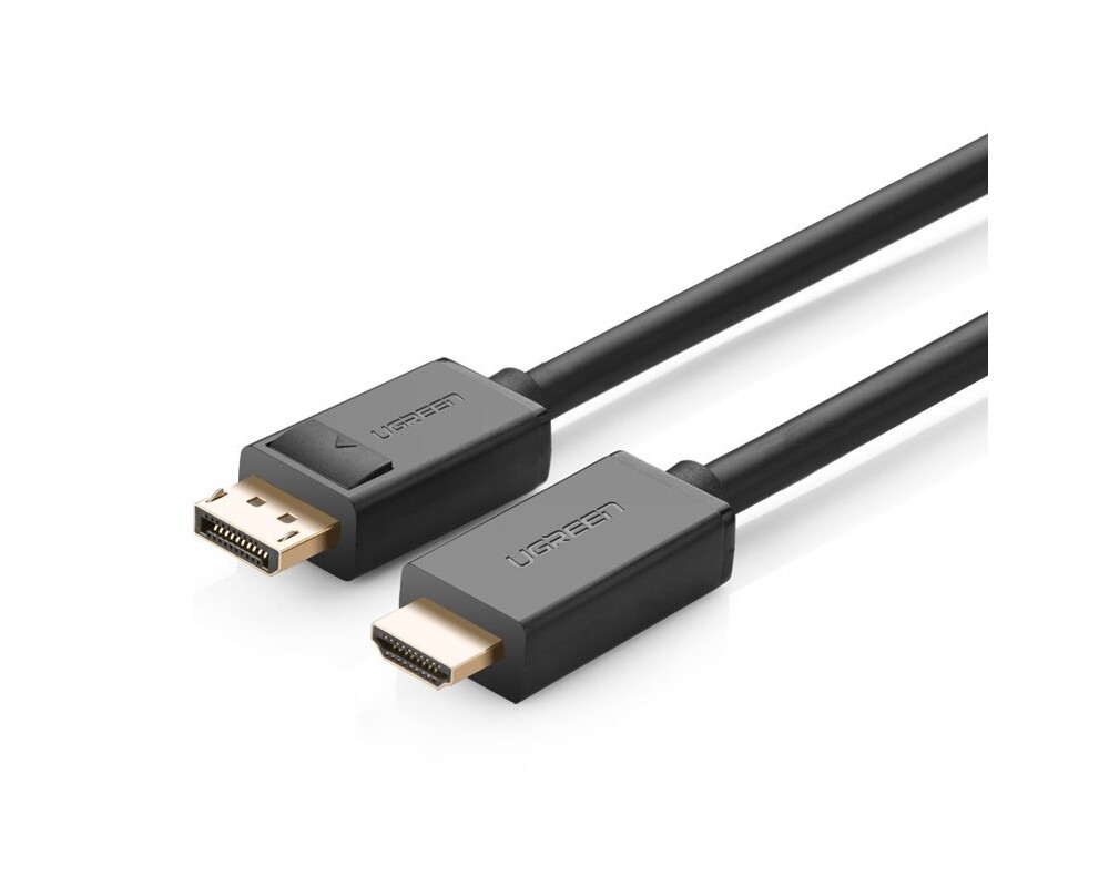 Кабел Еднопосочен кабел Ugreen DP101 10202 от DisplayPort към HDMI 4K 30Hz 32AWG 2 м - черен 2